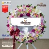 พวงหรีดพัดลมอุตสาหกรรมดอกไม้สด