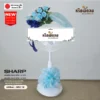 พวงหรีดพัดลมดอกไม้ประดิษฐ์ โทนฟ้า รหัส WFLY18